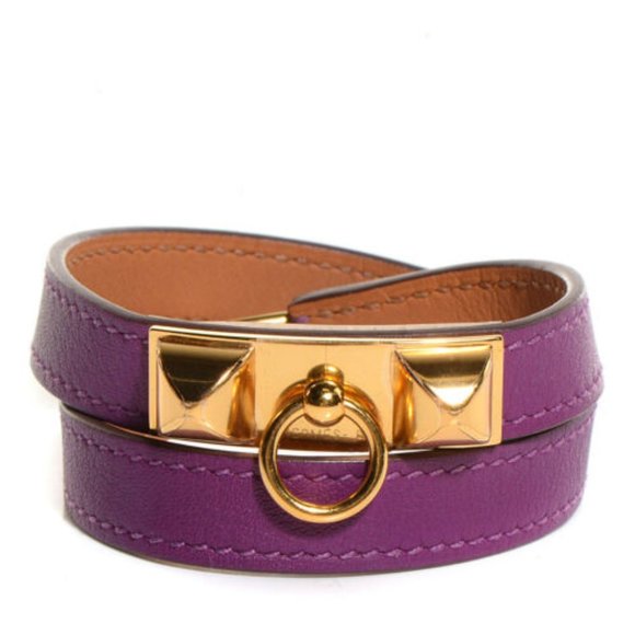 HERMES Rivale Double Tour Bracelet Ultraviolet - Picture 2 of 15